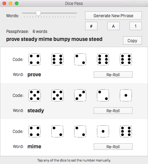 Dice Pass for Mac