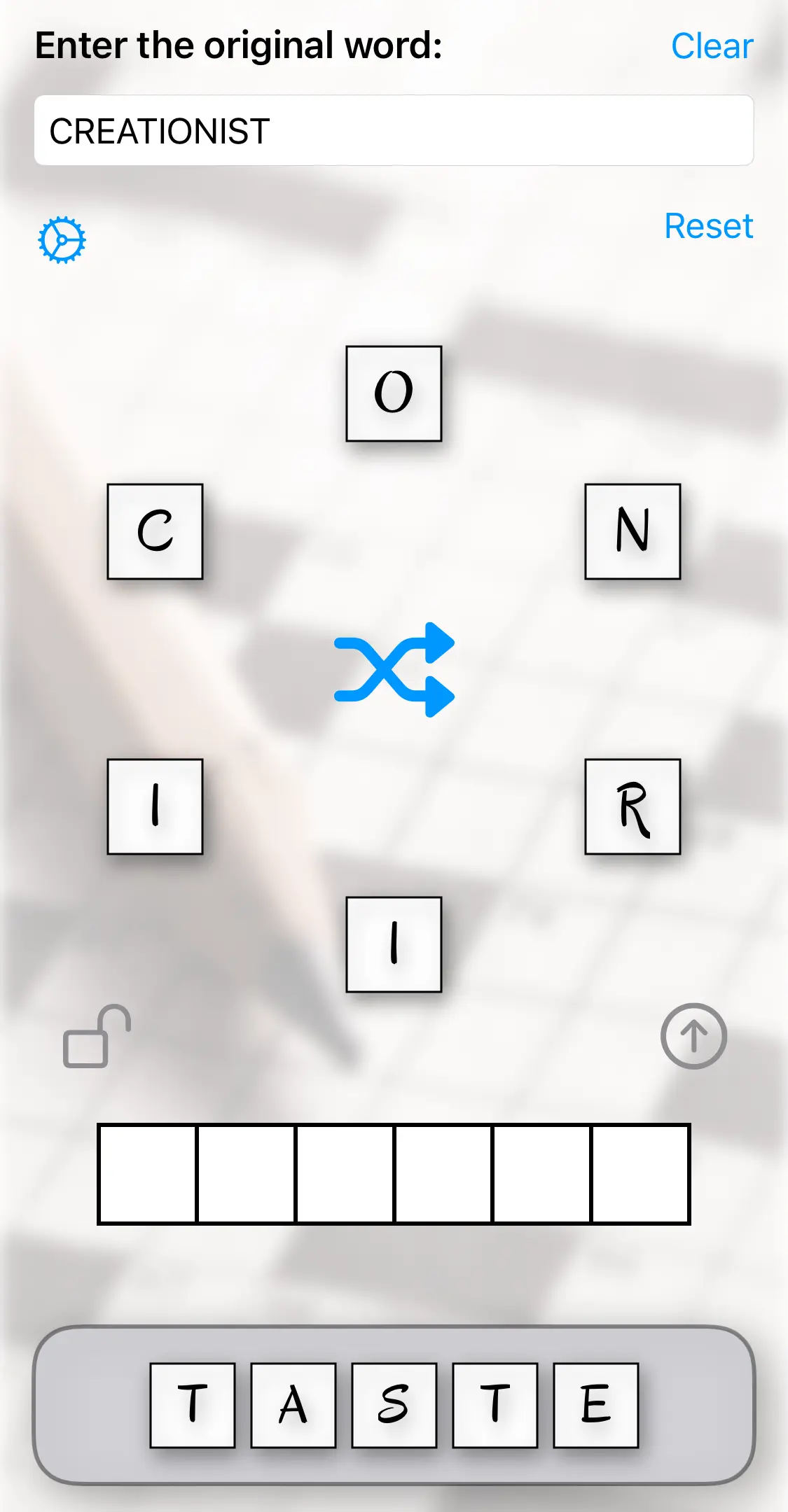 Subraction anagram solving