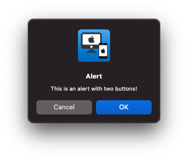 Alert dialog