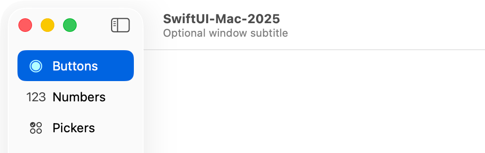 Sidebar tabs